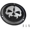 Derbydæksel Split Skull Sort/krom DRAG SPECIALTIES – miniature 2