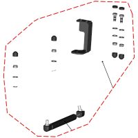 DFK Gasfjäder inkl. fästserie Höger Polaris Ranger 570 Midsize 2022>