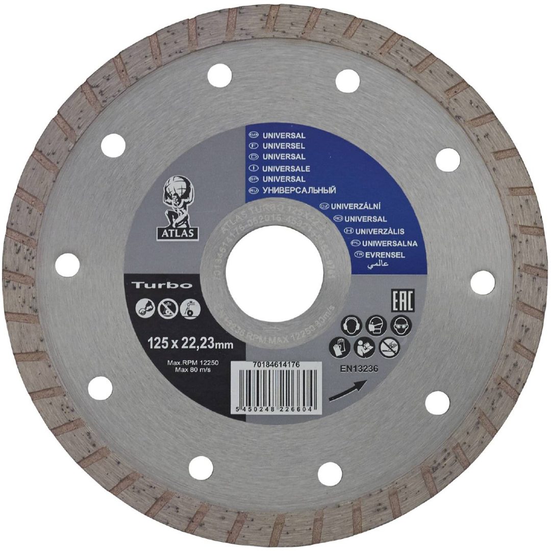 Diamantklinge Norton Universal Turbo ATLAS DIAMANTKLINGE TUR 115X7X2.2