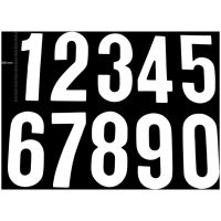 Digits 200mm White '1' (20pcs) TMV