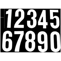 Digits 200mm White '5' (20pcs) TMV