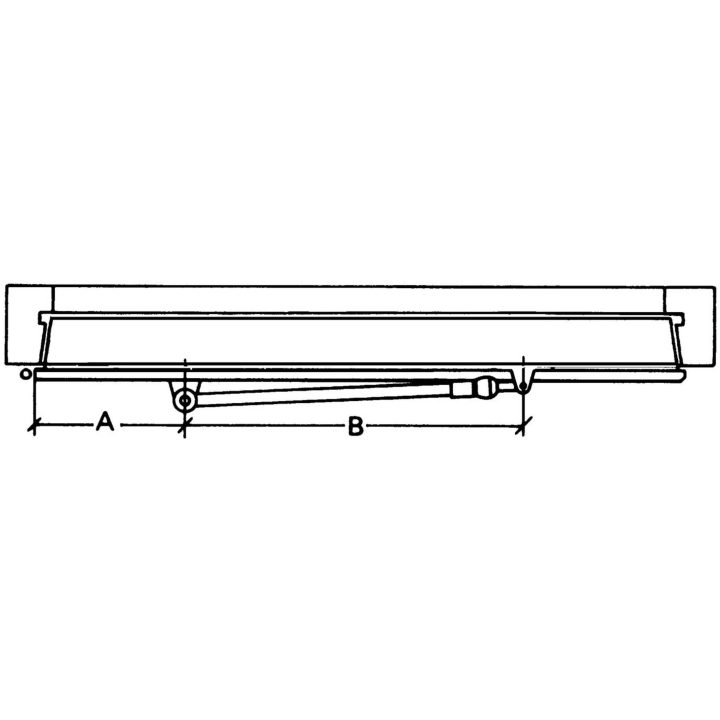 Dørbremse 523t/2 /fix ASSA DØRBREMSE FIX 523T/2 BRUN – billede 4