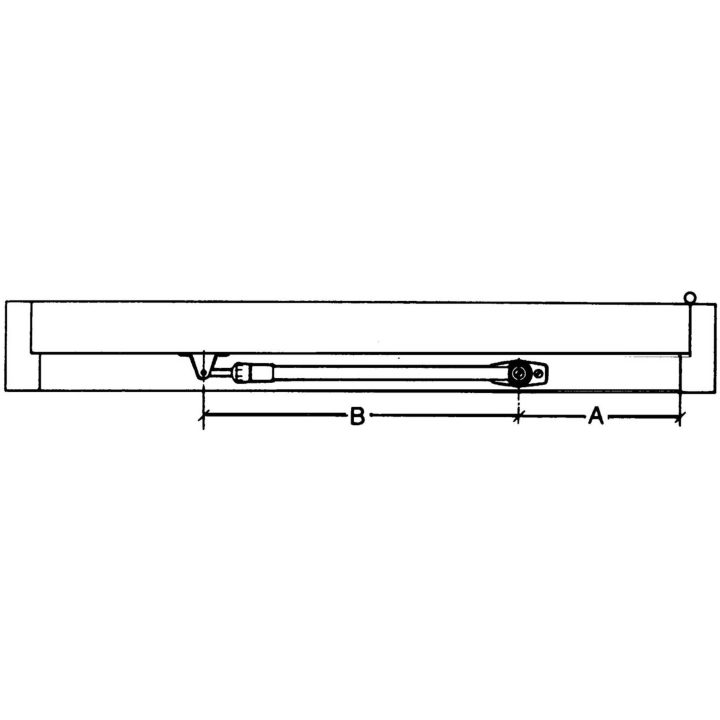 Dørbremse 523t/2 /fix ASSA DØRBREMSE FIX 523T/2 BRUN – billede 3