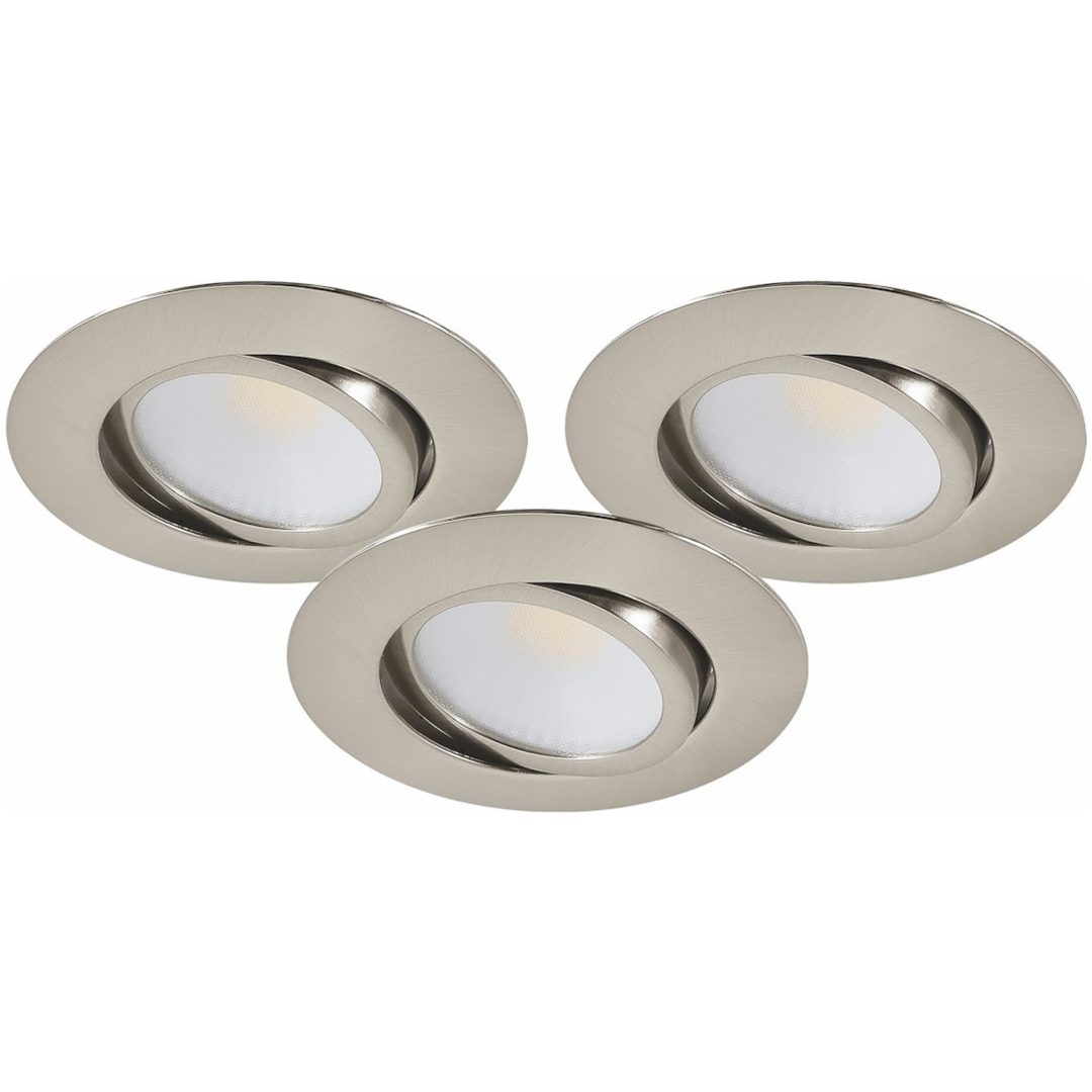 Downlight MD-230, LED, 3x5W, Satin, IP44, 3-pak MALMBERGS – billede 4
