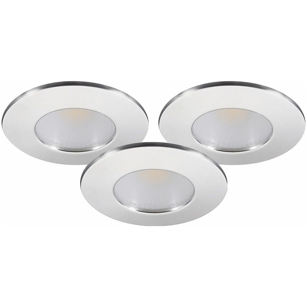 Downlight MD-231, LED, 3x5W, Krom, IP44, 3-pak MALMBERGS – billede 3