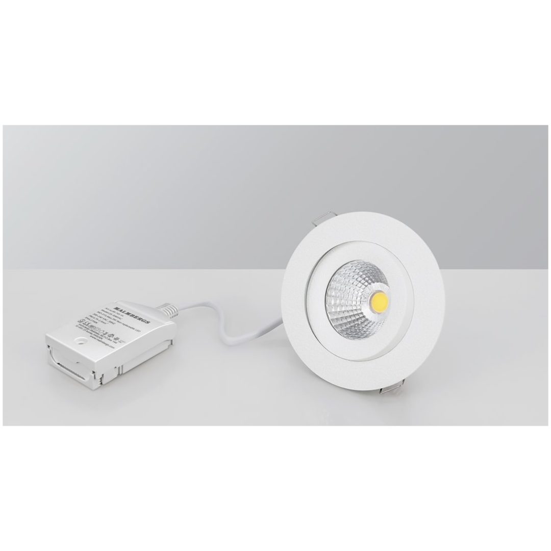 Downlight MD-360, LED, 6W, Hvid, AC-Chip, 3000K, IP44 MALMBERGS – billede 2