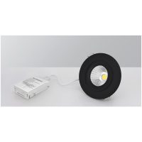 Downlight MD-360, LED, 6W, Sort, AC-Chip, 2700K, IP44 MALMBERGS