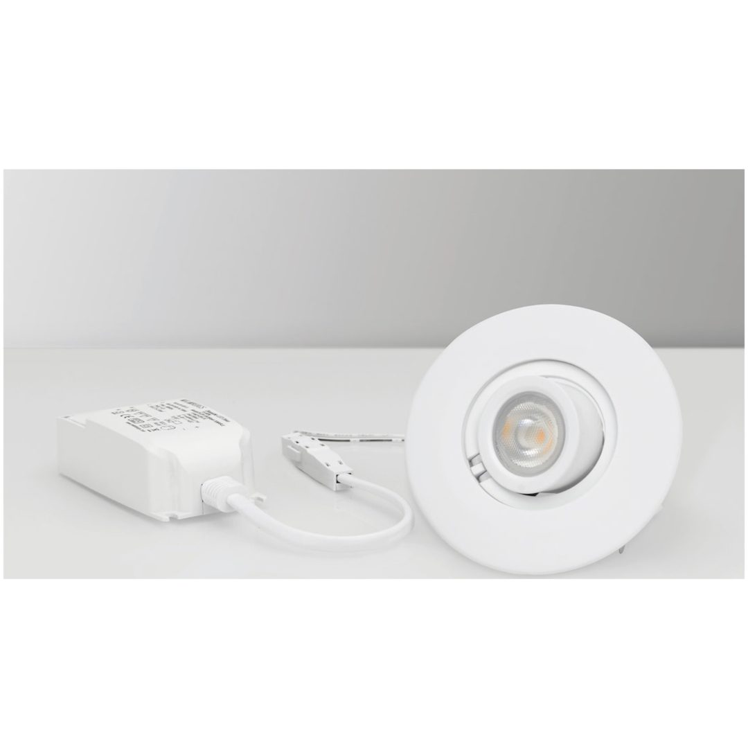 Downlight MD-760, LED, 7W, Hvid, 230V, IP21 MALMBERGS