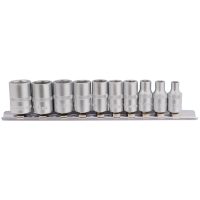 DRAPER Set of 10 1/4' Sockets 4 to 13mm