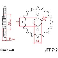 Drev Foran Standard Stål JT SPROCKETS