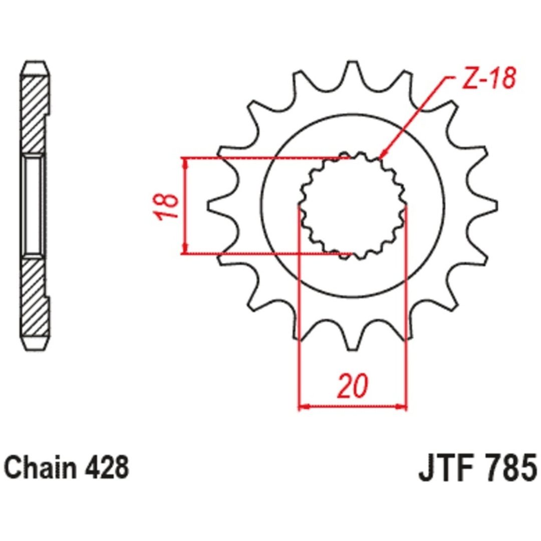 Drevkit 428HDR Standard JT CHAINS – billede 4