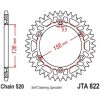 Drivpakke Forstærket/ultralet Selvrengørende JT CHAINS 520X1R 13/48 – miniature 2