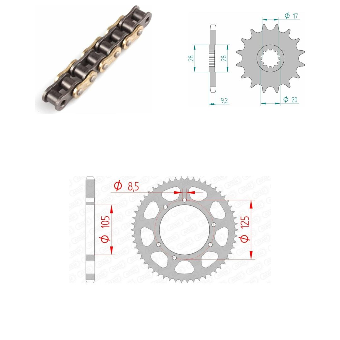 Drivpakke Standard AFAM 428MX 11/62