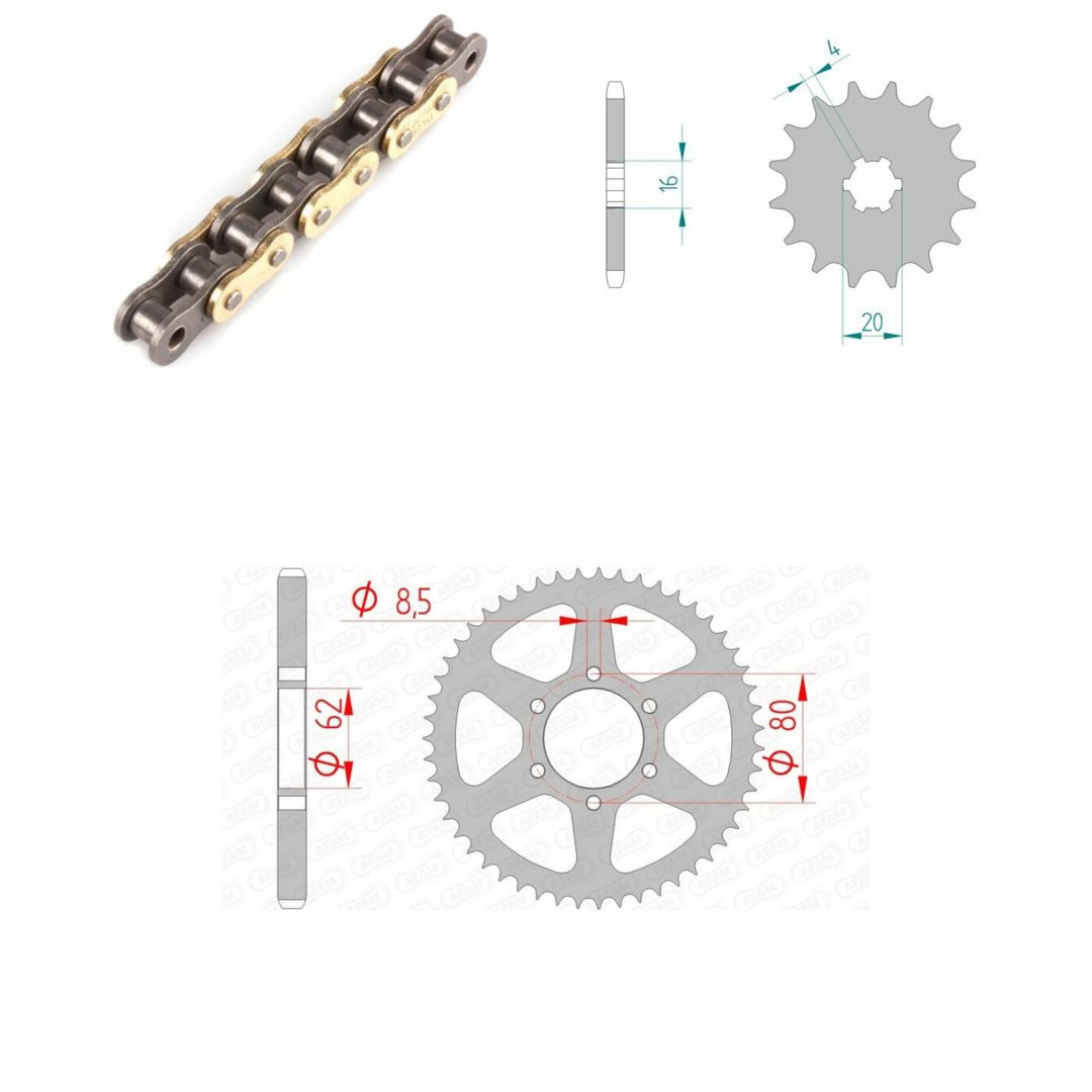 Drivpakke Standard AFAM 428R1 13/50