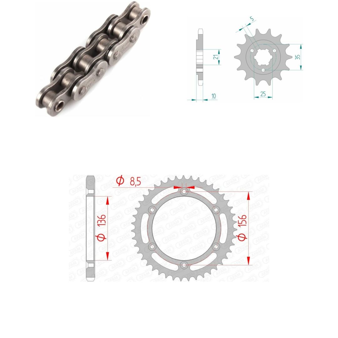 Drivpakke Standard AFAM 525XMR3 15/41