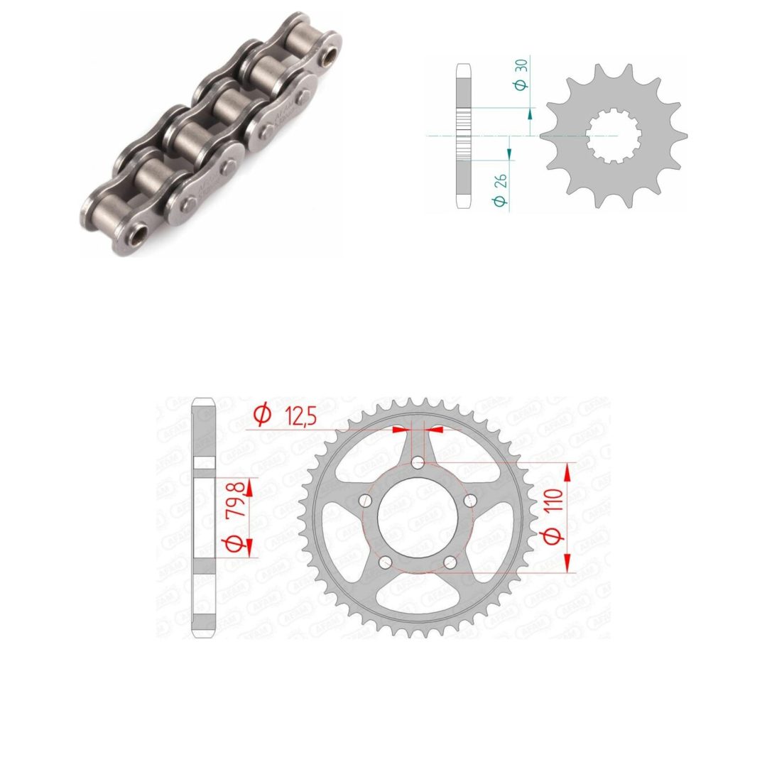 Drivpakke Standard AFAM 530XMR3 18/48
