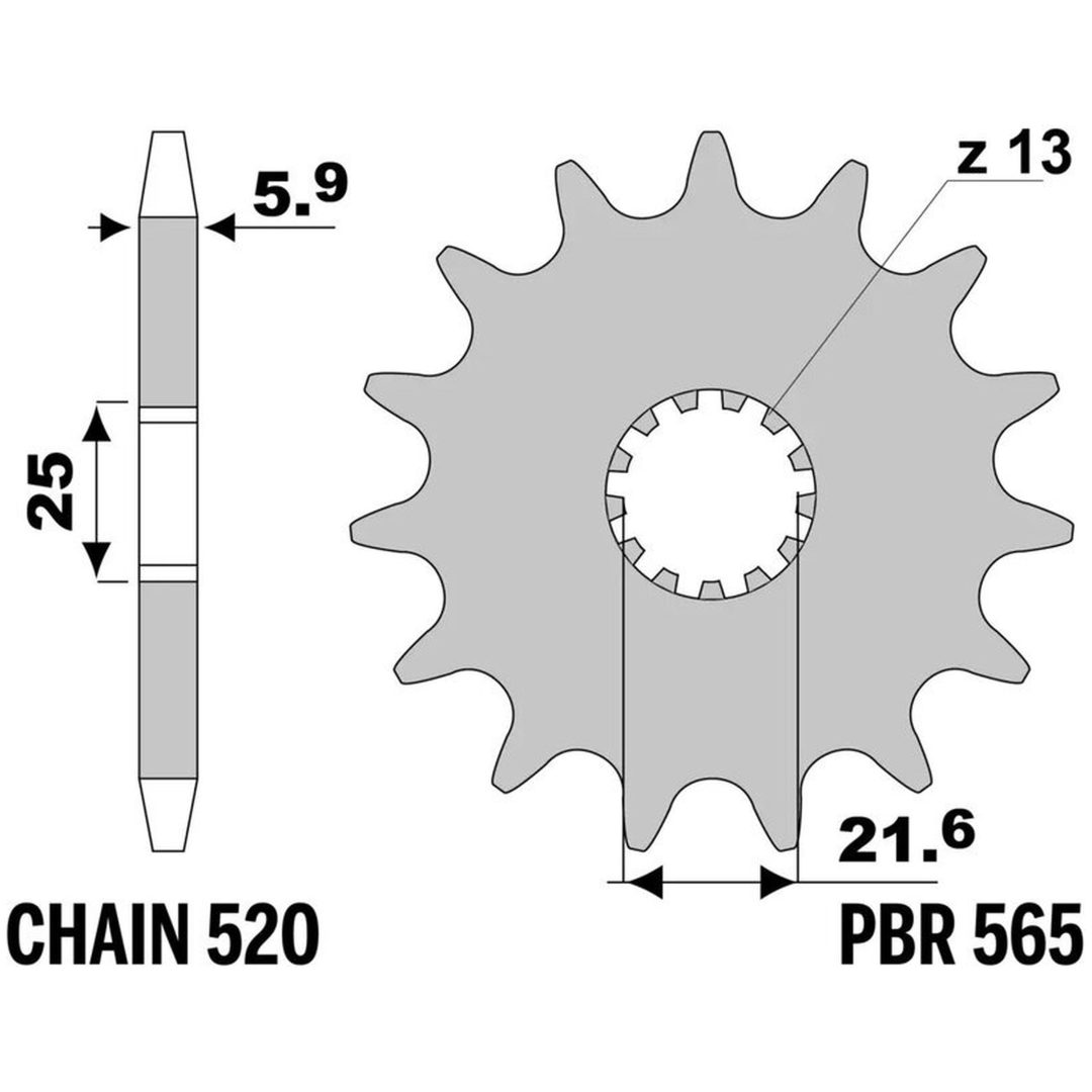 Drivpakke Standard/Ultralet JT CHAINS 520HDS 14/50 – billede 4