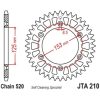 Drivpakke Superforstærket/ultralet Selvrengørende JT CHAINS 520HDS 13/48 – miniature 2