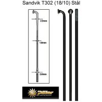 EKER 2/1.8mm SVART L.288mm DoubleButted 72-PACK