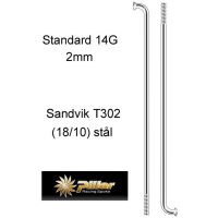 EKER 2mm SILVER L.287mm STD 14G 72-PACK