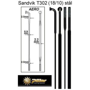 EKER AERO 2x2.2mm SVAR L.288mm 72-PACK