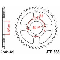 EK/JT Chain Kit 428SR 14/45 - Standard Rear Sprocket