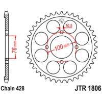 EK/JT Chain Kit 428SR 14/56 - Standard Rear Sprocket