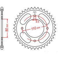 EK/JT Chain Kit 428SR 16/42 - Standard Rear Sprocket