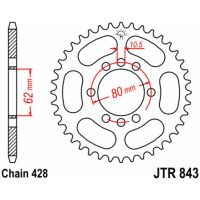 EK/JT Chain Kit 428SR 16/53 - Standard Rear Sprocket