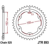 EK/JT Chain kit 525Z/3D - 17/38-112 - Steel Standard Rear Sprocket