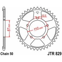 EK/JT Chain Kit 530SRX2 15/47 - Standard Rear Sprocket