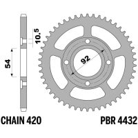 EK/PBR Chain Kit 420SR 11/47-132 - Standard Rear Sprocket