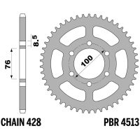 EK/PBR Chain Kit 428SR 14/52 - Standard Rear Sprocket
