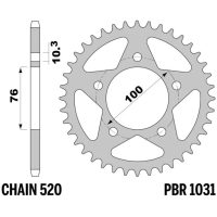 EK/PBR Chain Kit 520 SROZ2 - 15/46-114 - Steel Standard Rear Sprocket
