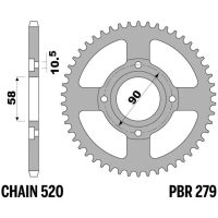 EK/PBR Chain kit 520 SRX2 - 13/40-106 - Steel Standard Rear Sprocket