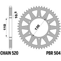EK/PBR Chain kit 520 SRX2 - 14/43-112 - Alu Reinforced Rear Sprocket