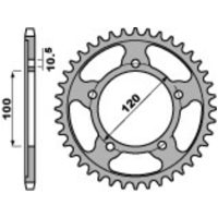 EK/PBR Chain kit 525 MVXZ2 - 17/42-112 - Steel Standard Rear Sprocket