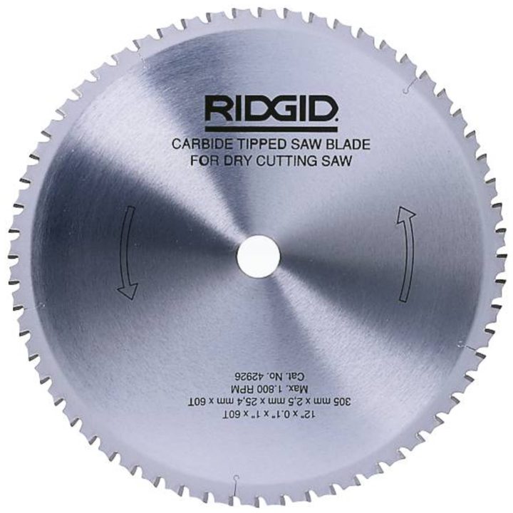 Ekstra hårdmetalklinge til afkortersav til 590 L afkorterskiver RIDGID SAVKLINGE HM 14''60T 83066 – billede 2