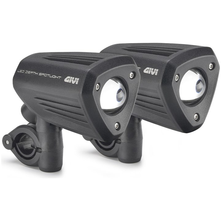 Ekstralys LED Tåge Og Dybde Sort Aluminium Givi Motorbågar med 21-25 mm diameter