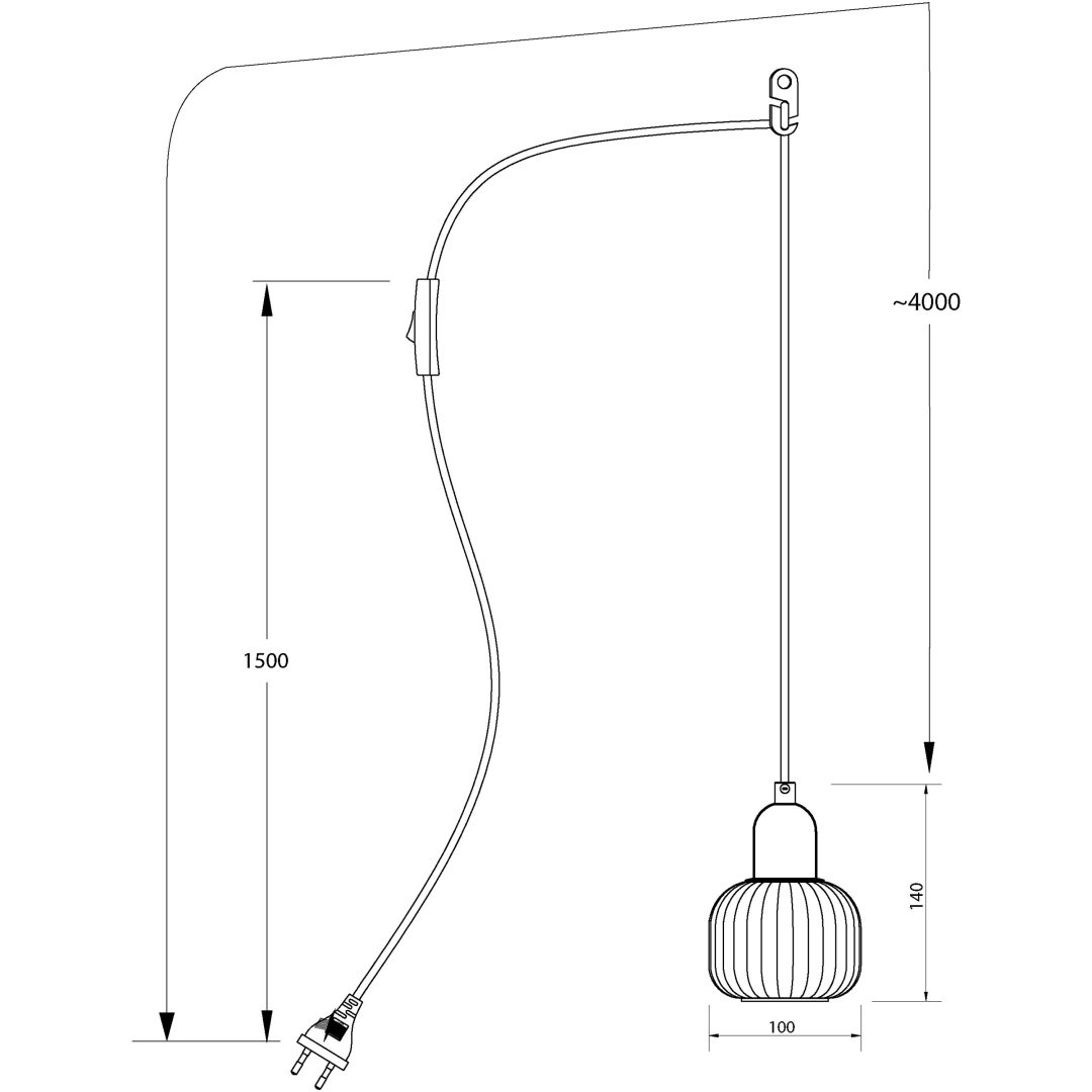 Elin Vindueslampe, Stål/hvid ANETA HOME Fatning G9 – billede 7