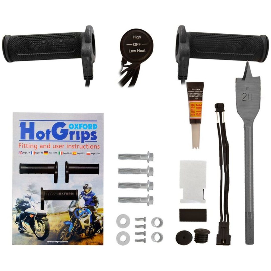 Elopvarmet grebssæt Hot Grips Sort OXFORD Essential Scooter – billede 2