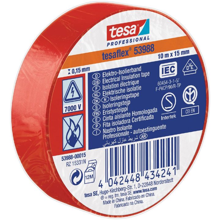 Eltape flex 53988 TESA ELTAPE 53988 SORT 15MMX10M – billede 15