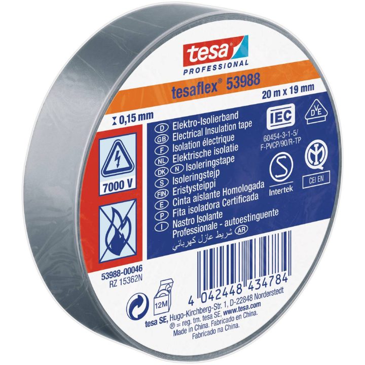 Eltape flex 53988 TESA ELTAPE 53988 SORT 15MMX10M – billede 13