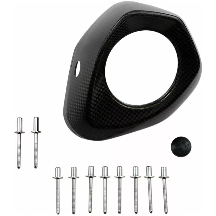 Endekapper Kulfiber Sort AKRAPOVIC Endestykke – billede 2