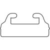 Erstatningsskinne Sort GARLAND – miniature 2