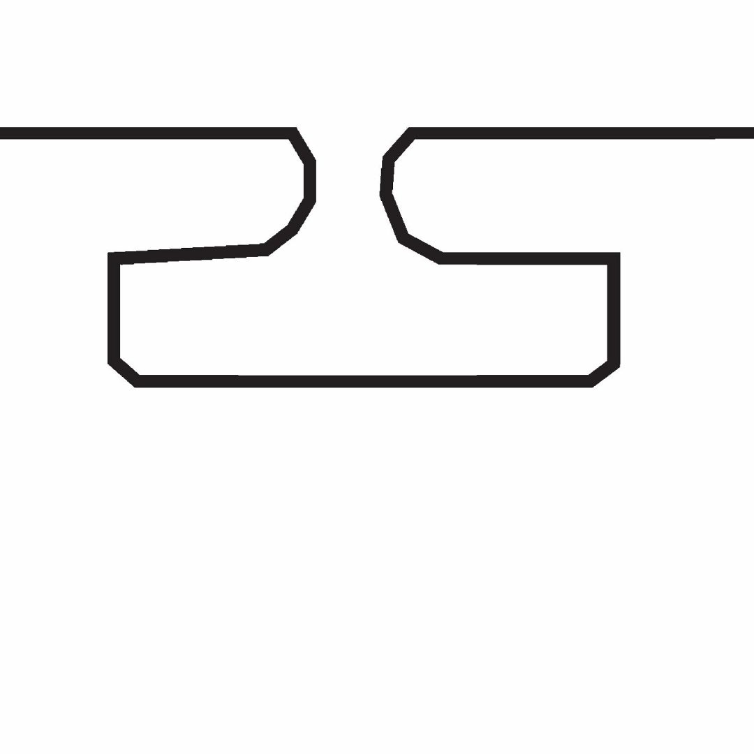 Erstatningsskinne Sort GARLAND