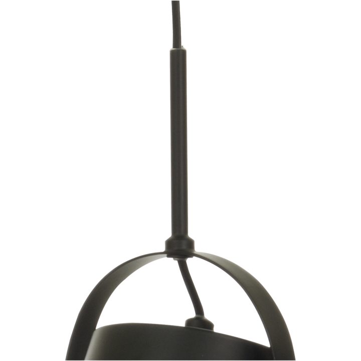 Espresso Loftlampe, 1 lyskilde. Sort ANETA HOME Fatning E27 Sort /Træ – billede 3