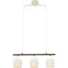 Espresso Loftlampe 3. Hvid/brunt træ ANETA HOME Sokkel E27 – miniature 1