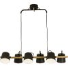 Espresso Loftlampe 6, Sort/træ ANETA HOME Fatning E27 Sort /Træ – miniature 1