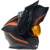 Eventyrhjelm Ballast med elvisir Sort Orange AMOQ s – miniature 2